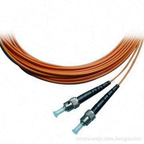 ST/PC Fiber Optic Patch Cord, Multiple Mode and Simplex with IL<0.2db and RL>60db